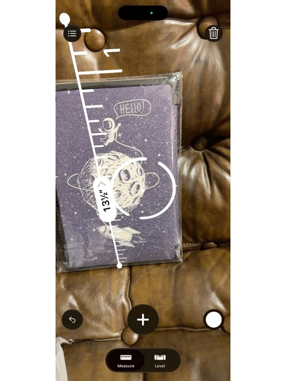 Space-Themed iPad Case with Astronaut and Moon Design, Fits 13.2-inch Tablet